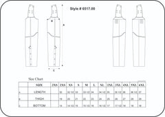 6517.00 - Ladies Beltless Leather Chaps