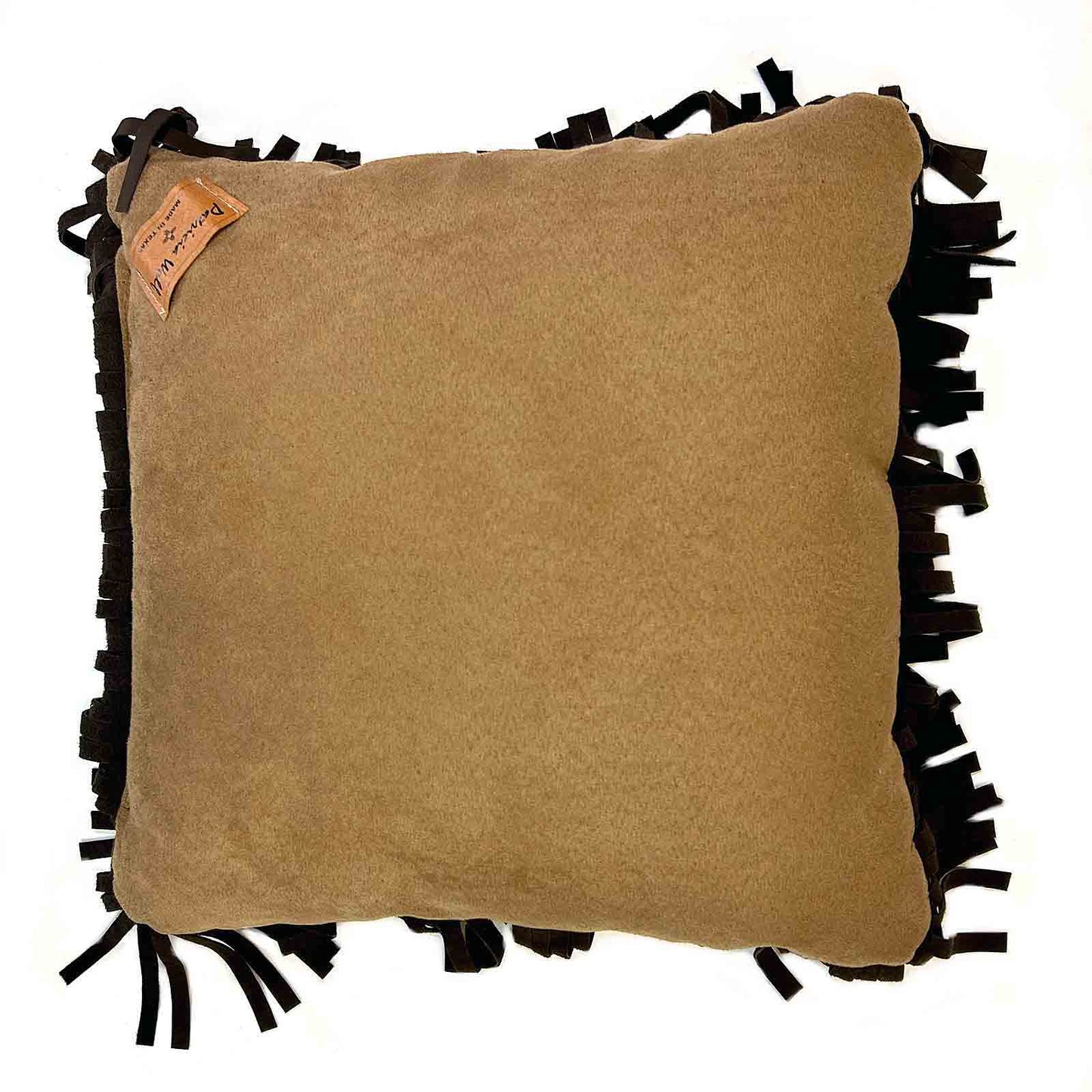 Rockmount Vintage Buffalo Bill Leather Fringe Western Pillow - Rockmount Clothing - Flyclothing LLC