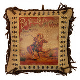Rockmount Vintage Buffalo Bill Leather Fringe Western Pillow - Rockmount Clothing - Flyclothing LLC