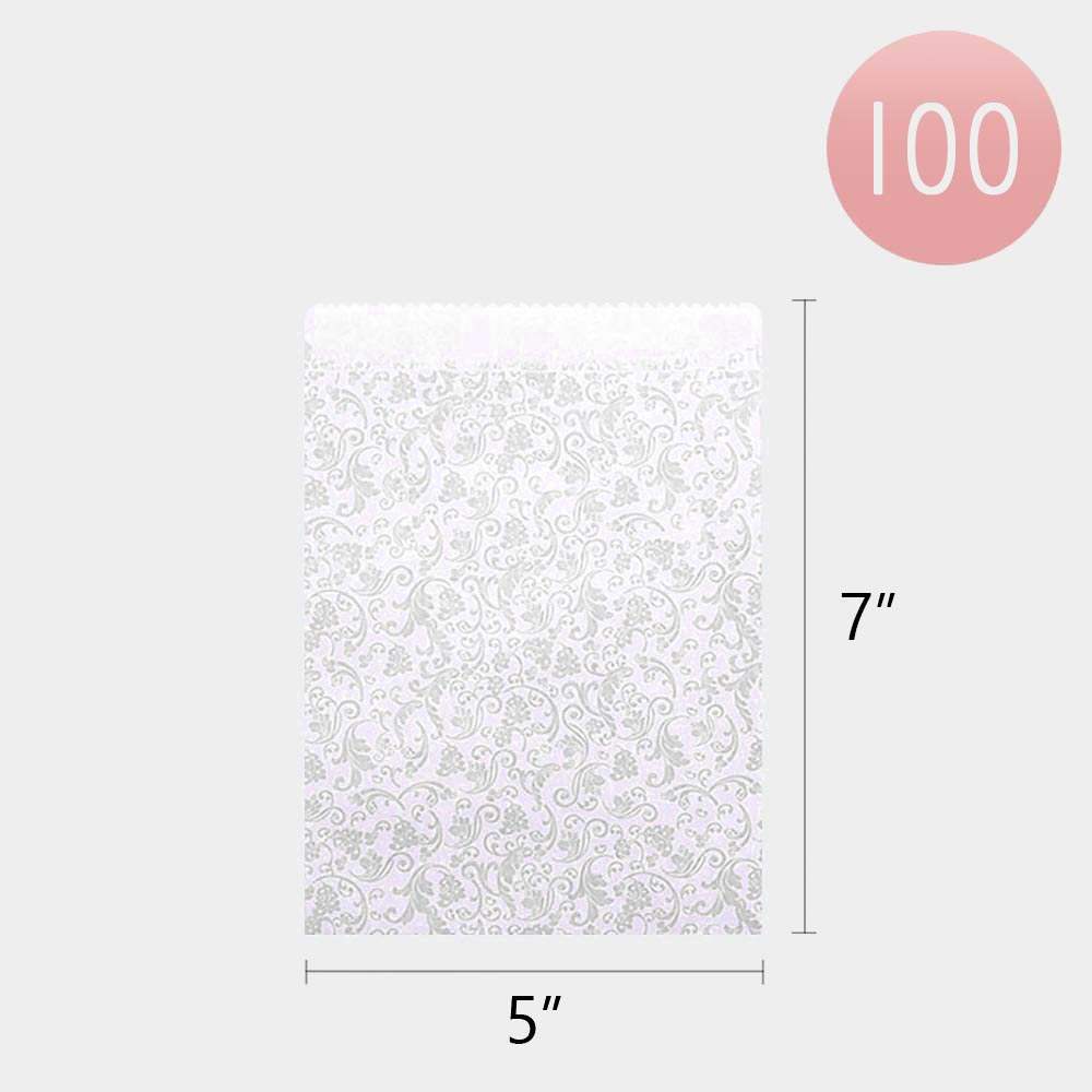 100PCS - Patterned Paper Gift Bag Set - Madeline Love - Flyclothing LLC