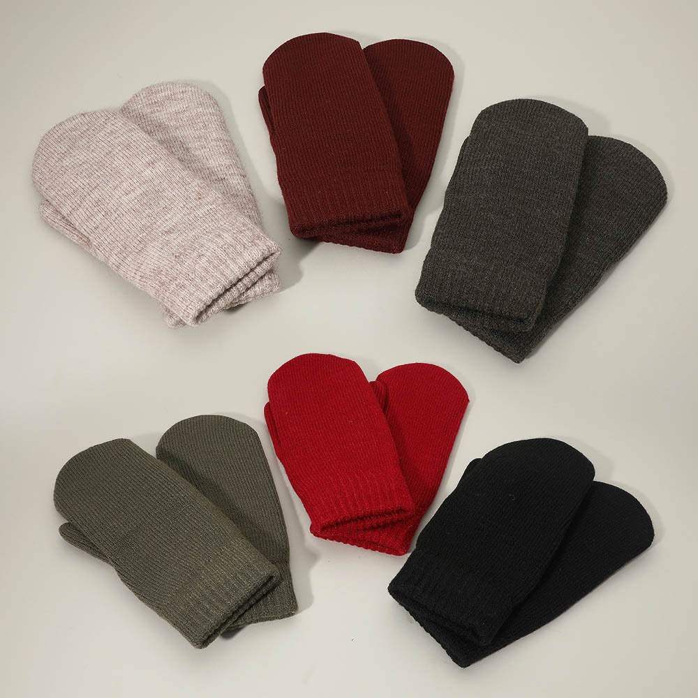 12Pairs - Chenille Lined Mitten Gloves - Madeline Love - Flyclothing LLC