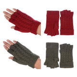 Cable Knit Single Layer Fingerless Gloves - Madeline Love - Flyclothing LLC