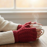 Cable Knit Single Layer Fingerless Gloves - Madeline Love - Flyclothing LLC