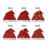 12PCS - Christmas Santa Hat Set - Madeline Love - Flyclothing LLC