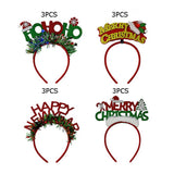 12PCS - Festive Holiday Lettering Message Headbands - Madeline Love - Flyclothing LLC