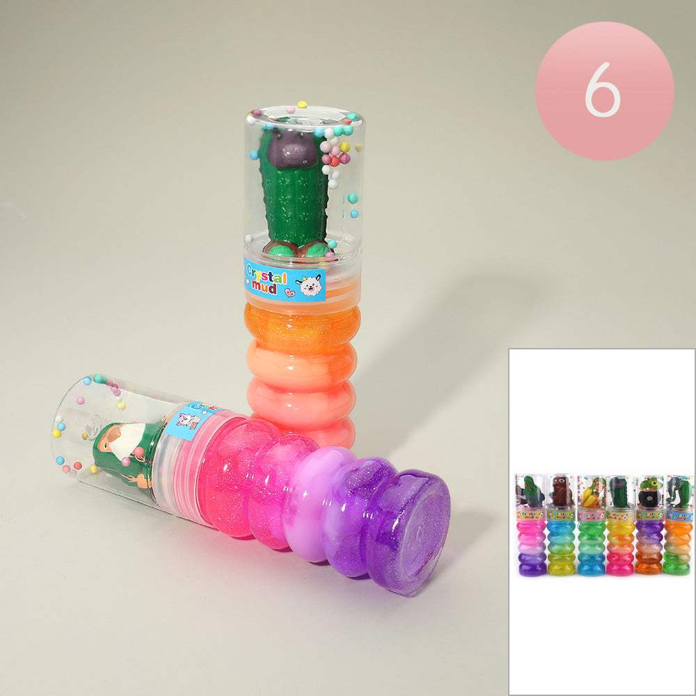 6PCS - Glitter Slime Crystal Mud Toys - Madeline Love - Flyclothing LLC