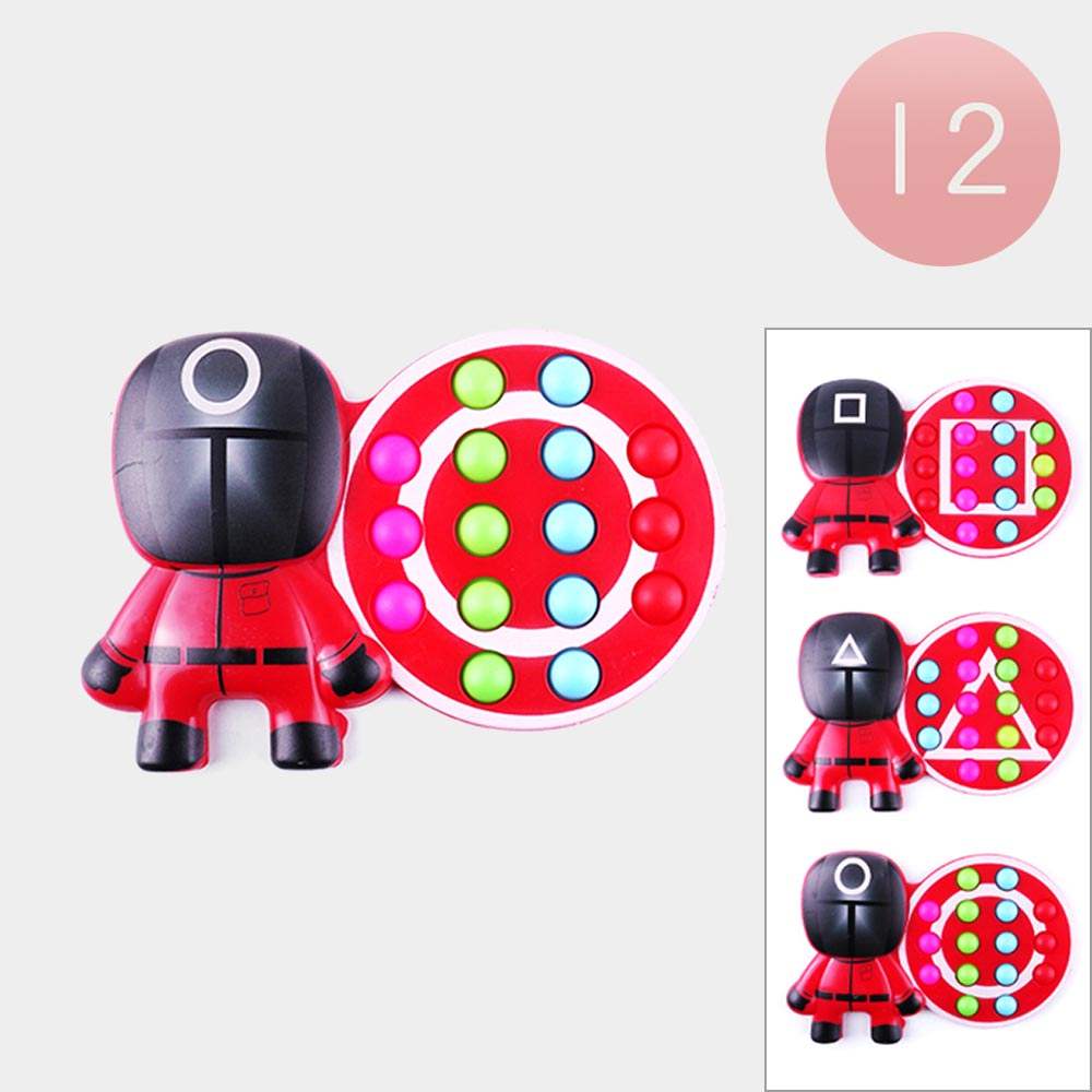12PCS - Squid Game Push and Pop it Fidget Kids Toys - Madeline Love - Flyclothing LLC