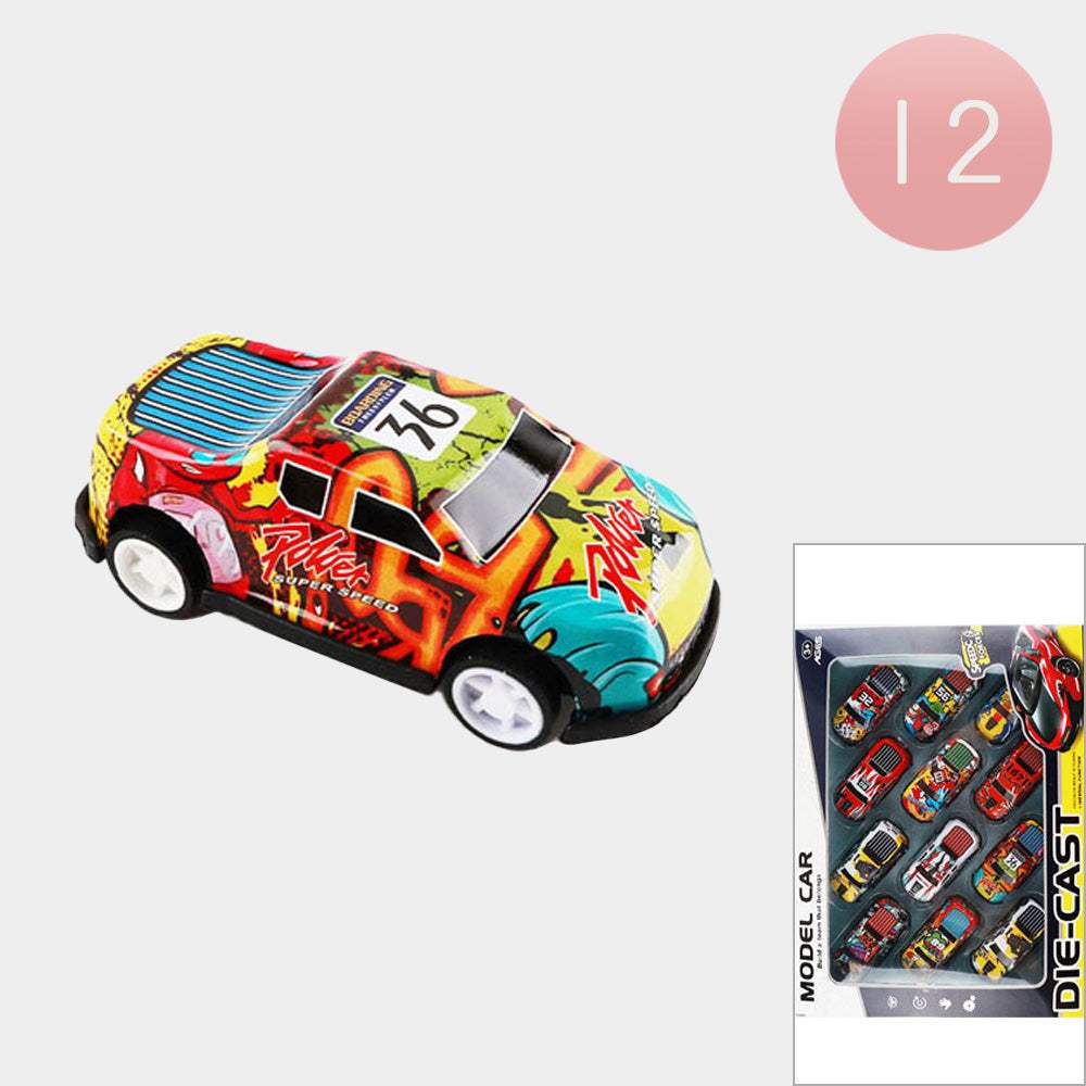 12PCS - Power Super Speed Racing Pull Back Function Kids Toys - Madeline Love - Flyclothing LLC