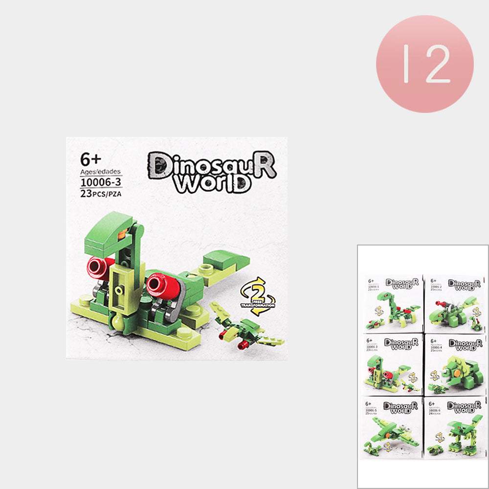12PCS - Kids Dinosaur World Building Block Toy Sets - Madeline Love - Flyclothing LLC