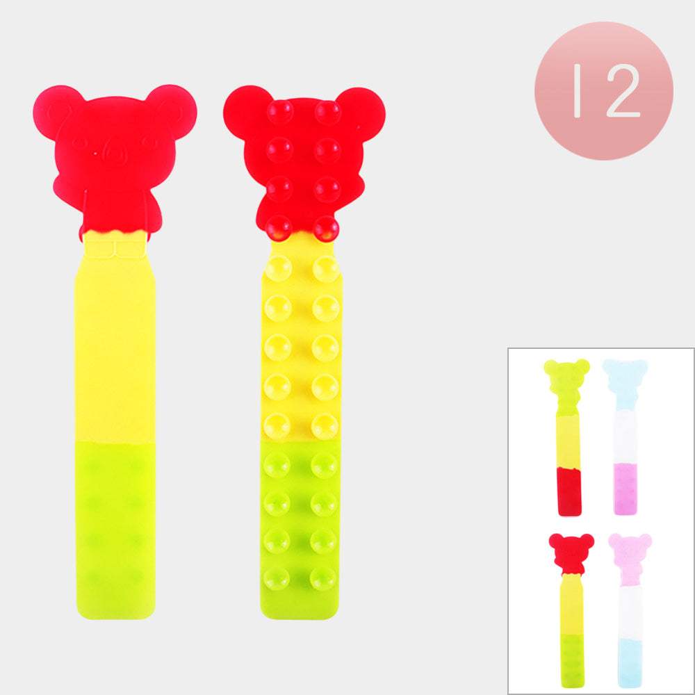 12PCS - Bear Squidopop It Sucker Fidget Kids Toys - Madeline Love - Flyclothing LLC