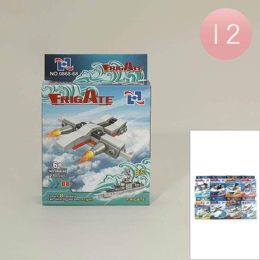12PCS - Frigate Building Block Toys - Madeline Love - Flyclothing LLC