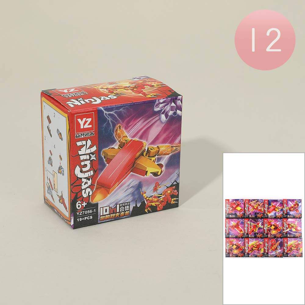 12PCS - Ninja Building Block Toys - Madeline Love - Flyclothing LLC