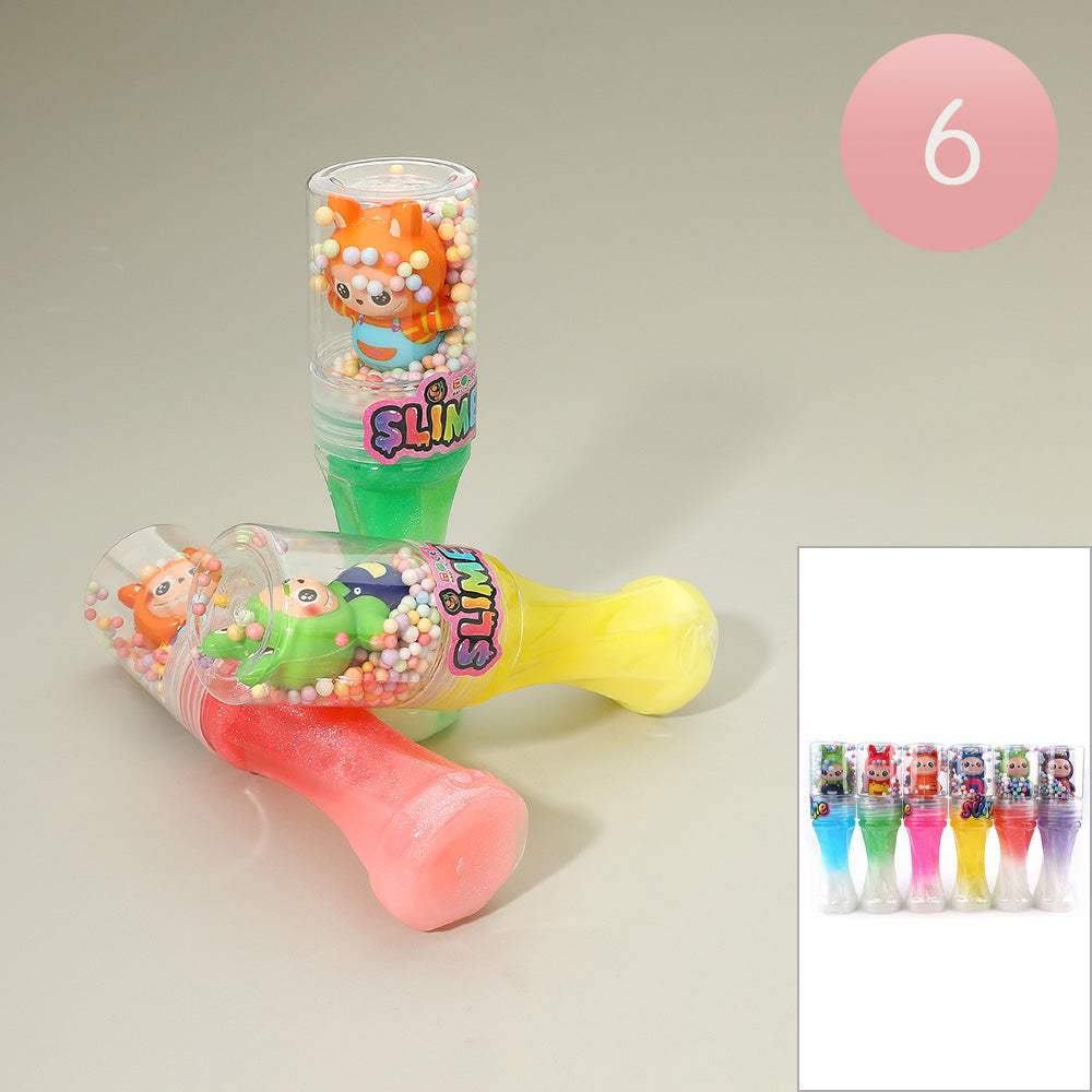 6PCS - Monster Bunny Character Glitter Slime Crystal Mud Toys - Madeline Love - Flyclothing LLC