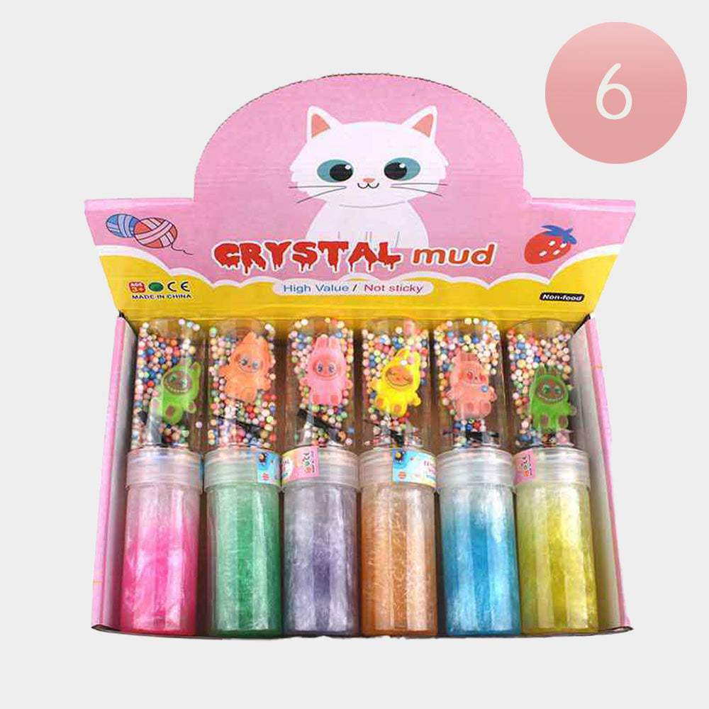 6PCS - Monster Bunny Slime Tube Assorted Crystal Mud Toy - Madeline Love - Flyclothing LLC