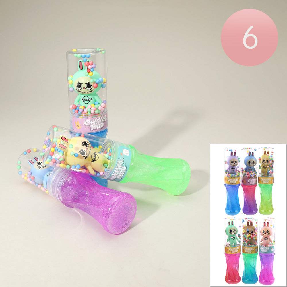 6PCS - Monster Bunny Crystal Mud Slime Toys - Madeline Love - Flyclothing LLC