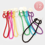 12PCS - Faux Pearl Necklace Set - Madeline Love - Flyclothing LLC