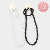 12PCS - Faux Pearl Necklace Set - Madeline Love - Flyclothing LLC