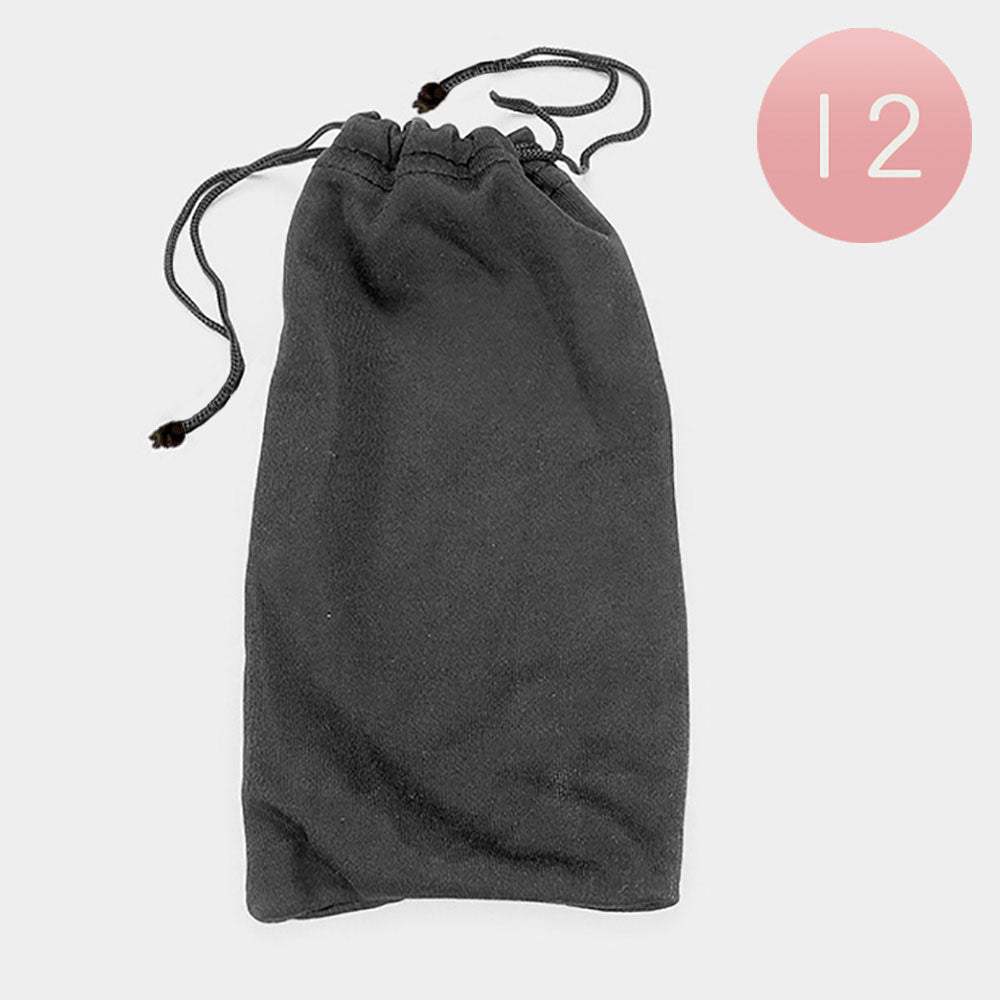 12PCS - Drawstring Glasses Pouch Bags - Madeline Love - Flyclothing LLC