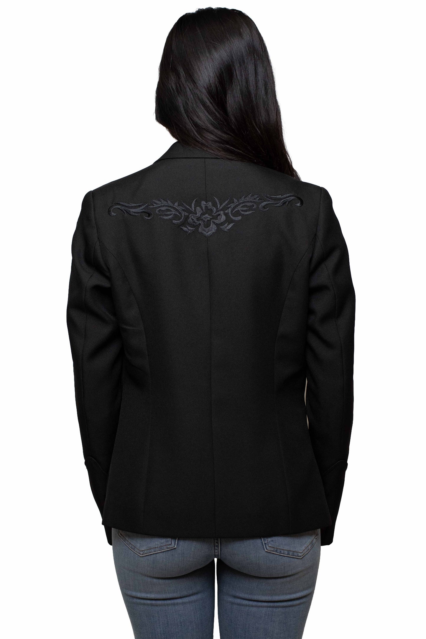 Scully Leather Black Embroidered Blazer - PL-733-BLK - Scully Leather - Flyclothing LLC