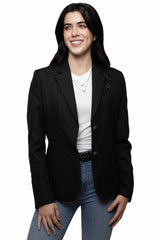 Scully Leather Black Embroidered Blazer - PL-733-BLK - Scully Leather - Flyclothing LLC
