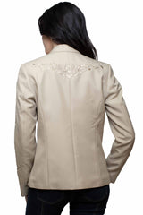 Scully Leather Sand Embroidered Blazer - PL-733-SAN - Scully Leather - Flyclothing LLC