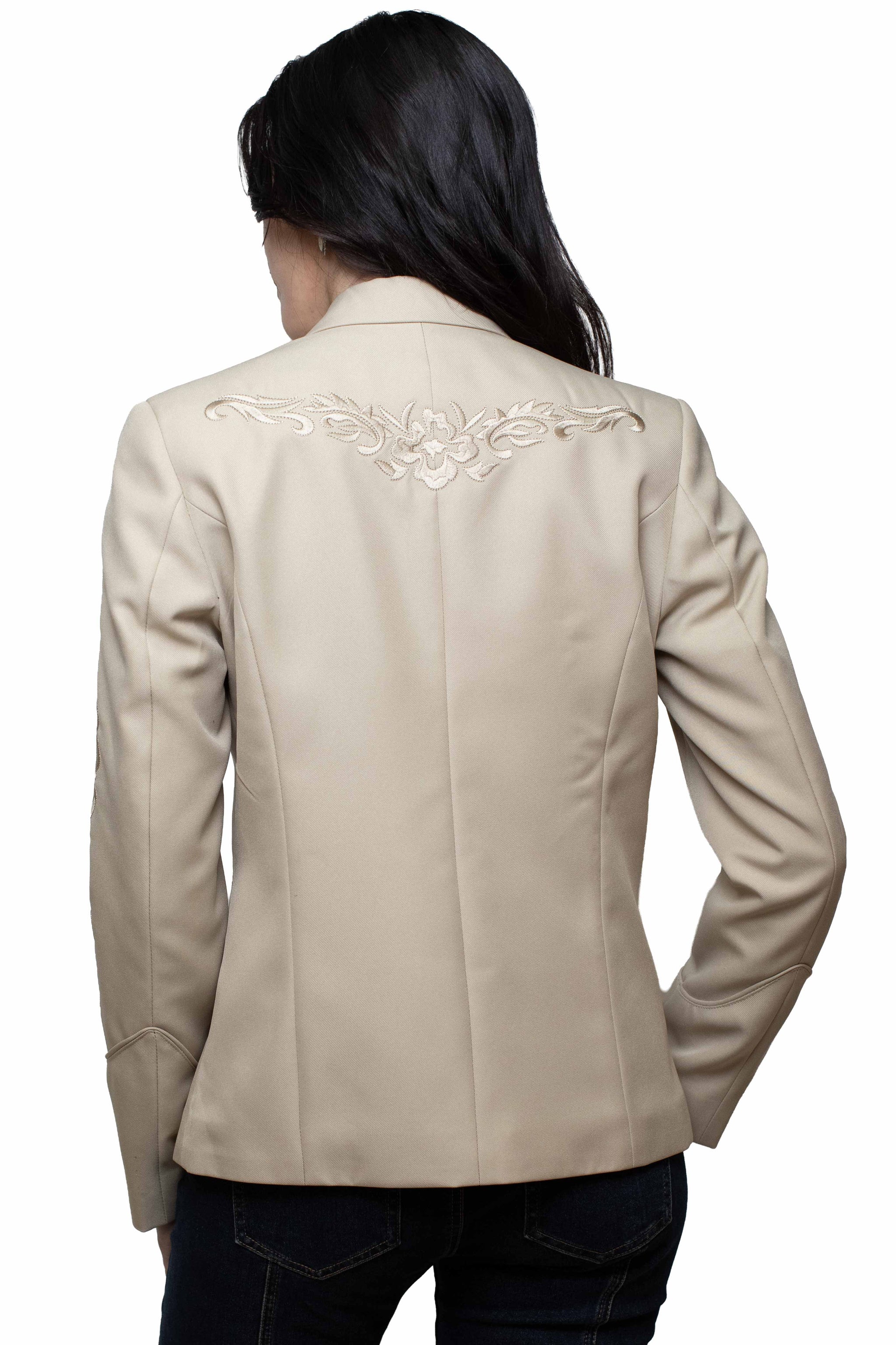 Scully Leather Sand Embroidered Blazer - PL-733-SAN - Scully Leather - Flyclothing LLC