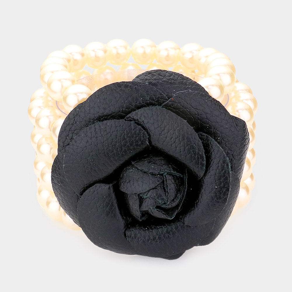 Chunky Rose Pearl Bracelet - Madeline Love - Flyclothing LLC