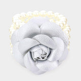 Chunky Rose Pearl Bracelet - Madeline Love - Flyclothing LLC