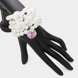 Lucite Ball Pearl Stretch Bracelet - Madeline Love - Flyclothing LLC