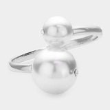 Hinged Pearl Rhinestone Bracelet - Madeline Love - Flyclothing LLC
