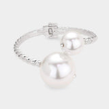 Pearl Tip Hinged Bracelet - Madeline Love - Flyclothing LLC