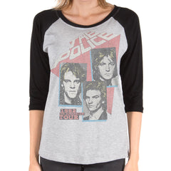 The Police 1982 North American Tour Soft Baseball Jersey T-Shirt - Police