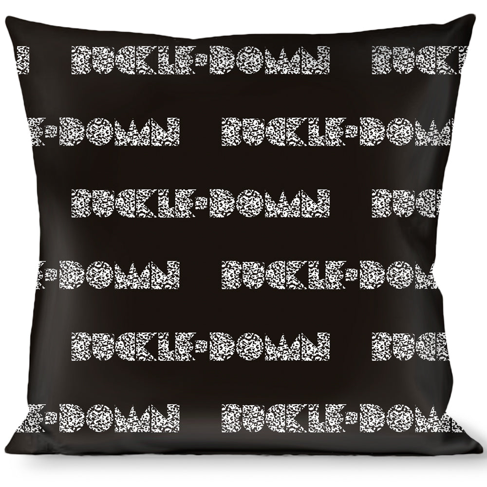 Buckle-Down Throw Pillow - BUCKLE-DOWN Shapes Black/Camo White/Black - Buckle-Down - Flyclothing LLC