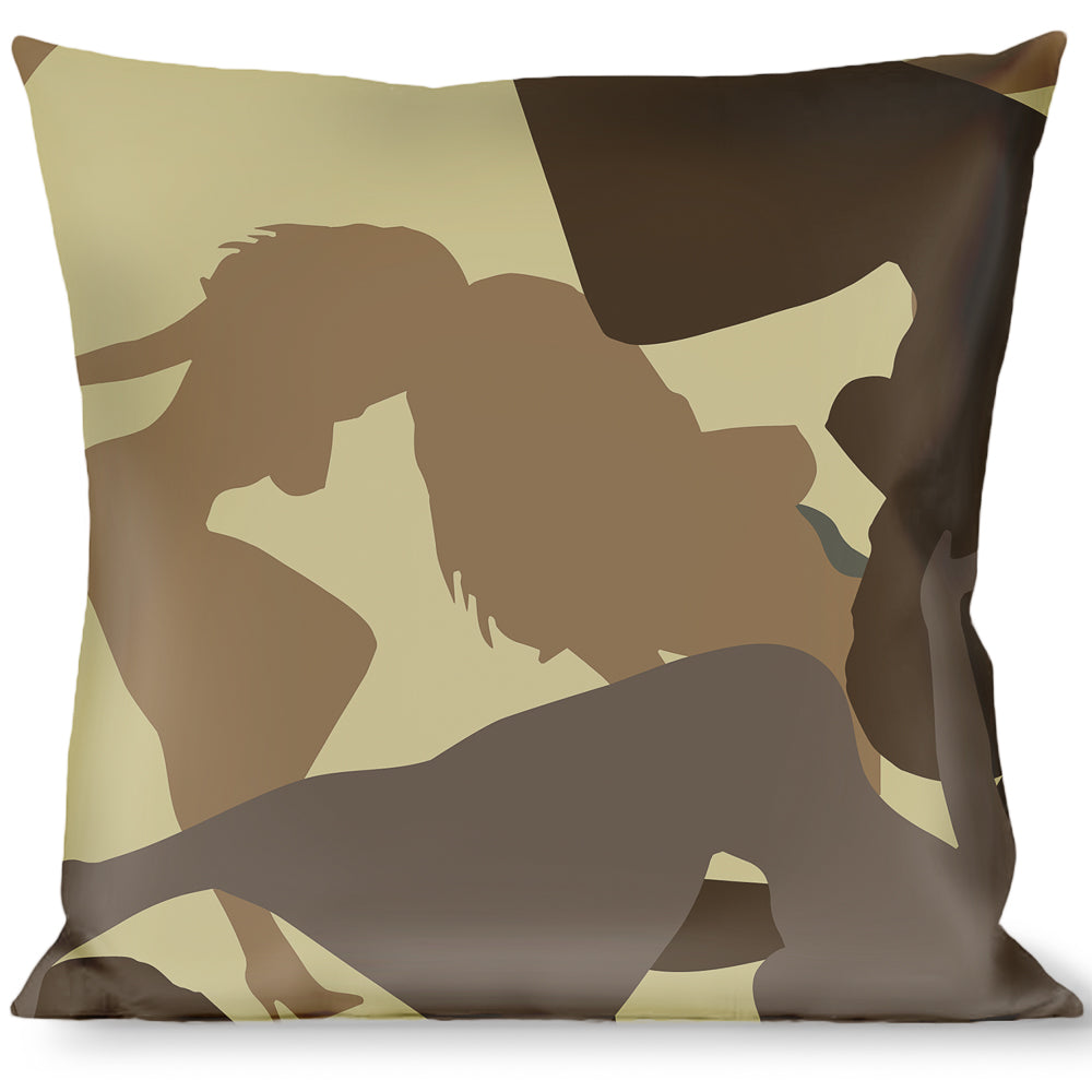 Buckle-Down Throw Pillow - Mud Flap Girls Camo Browns - Buckle-Down - Flyclothing LLC