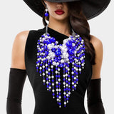 Pearl Cluster Statement Necklace - Madeline Love - Flyclothing LLC