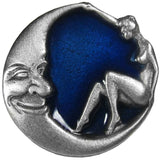 Girl Sitting on Crescent Moon Lapel Pin - Siskiyou Originals - Flyclothing LLC