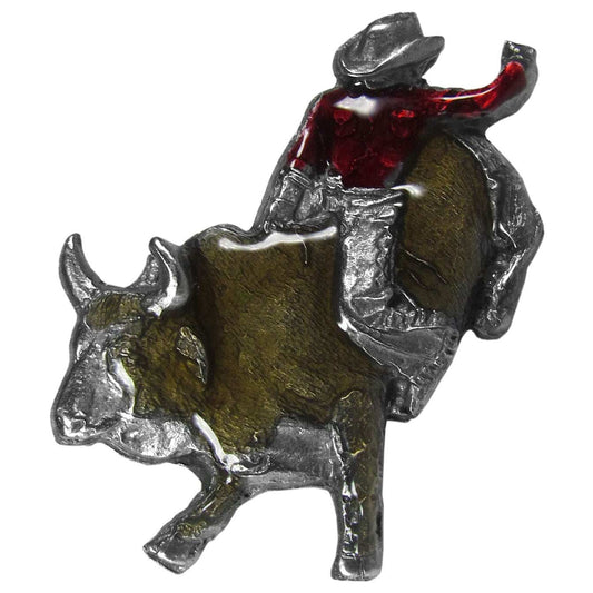 Bull Rider Lapel Pin - Siskiyou Originals - Flyclothing LLC