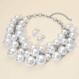 Chunky Pearl Collar Necklace - Madeline Love - Flyclothing LLC