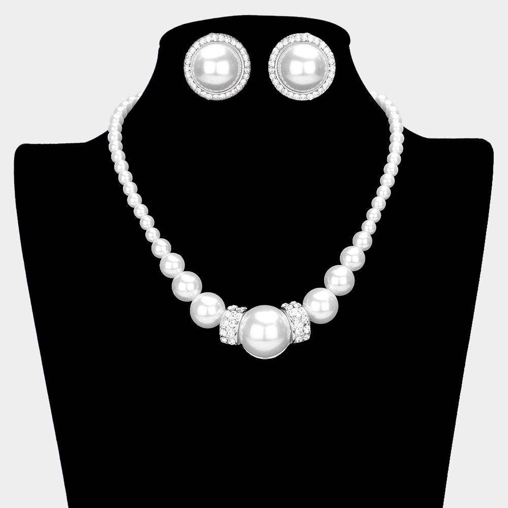 Round Pearl Necklace - Madeline Love - Flyclothing LLC