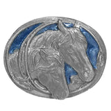 Horses with Rope Border Lapel Pin - Siskiyou Originals - Flyclothing LLC