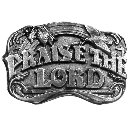 Praise the Lord Antiqued Lapel Pin - Siskiyou Originals - Flyclothing LLC