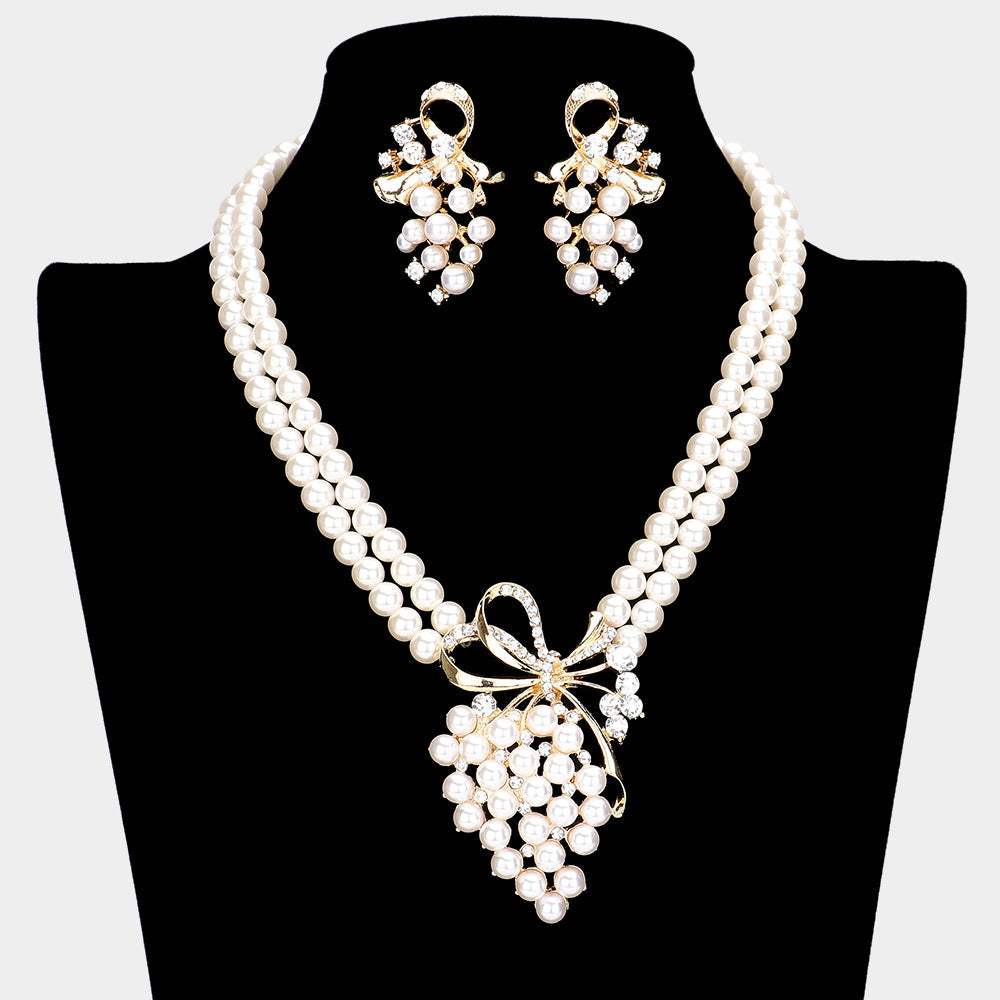 Pearl Grape Pendant Necklace - Madeline Love - Flyclothing LLC