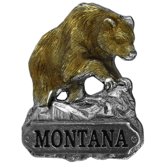 Montana Grizzly Bear Lapel Pin - Siskiyou Originals - Flyclothing LLC