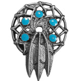 Dream Catcher with Feathers Lapel Pin - Siskiyou Originals - Flyclothing LLC