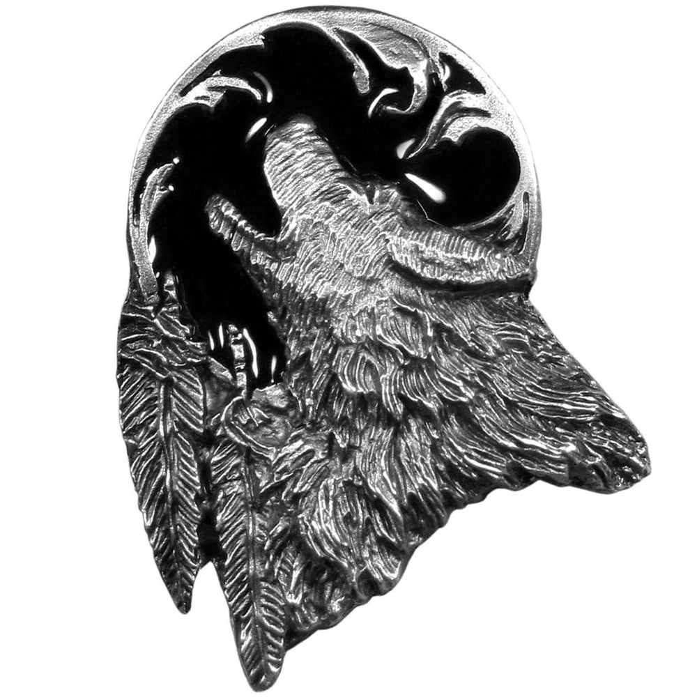 Howling Wolf Lapel Pin - Siskiyou Originals - Flyclothing LLC