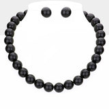 12MM Pearl Necklace and Earring Set - Madeline Love - Flyclothing LLC