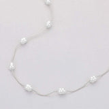 Pearl Station Necklace - Madeline Love - Flyclothing LLC