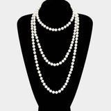 Pearl Long Necklace - Madeline Love - Flyclothing LLC