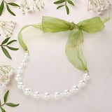 Ribbon Pearl Necklace - Madeline Love - Flyclothing LLC