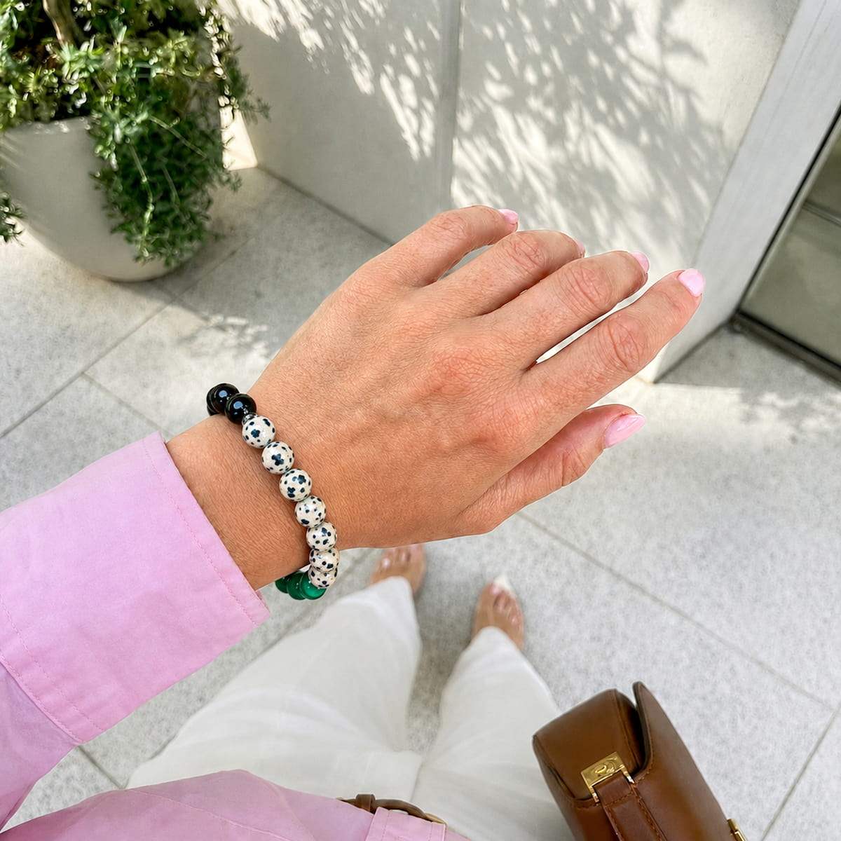 Soul Reset: Dalmatian Jasper Bracelet of Healing - Conscious Items - Flyclothing LLC